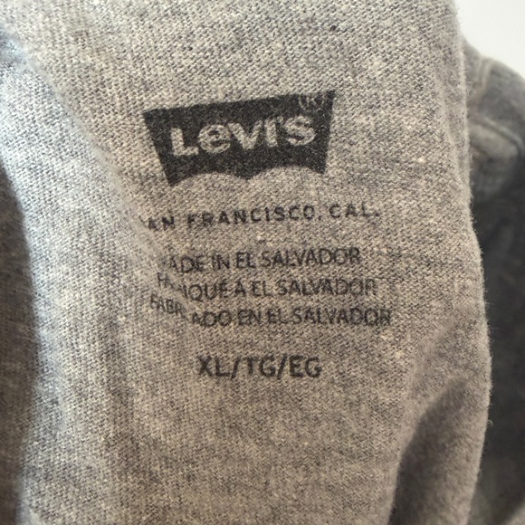 Levi's Heather Gray Tee with Red Emblem - Picture 5 of 5